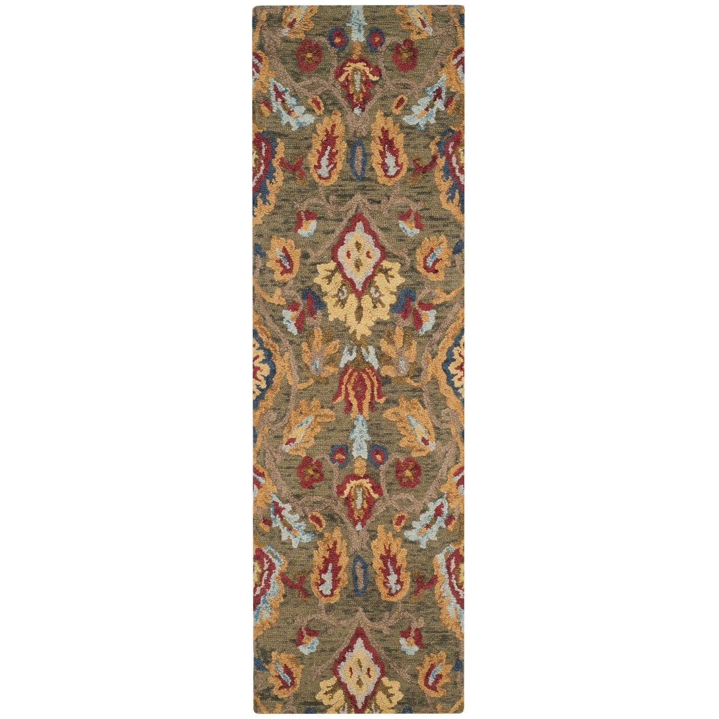 SAFAVIEH, Handmade Marietje Blossom French Country Wool Area Rug