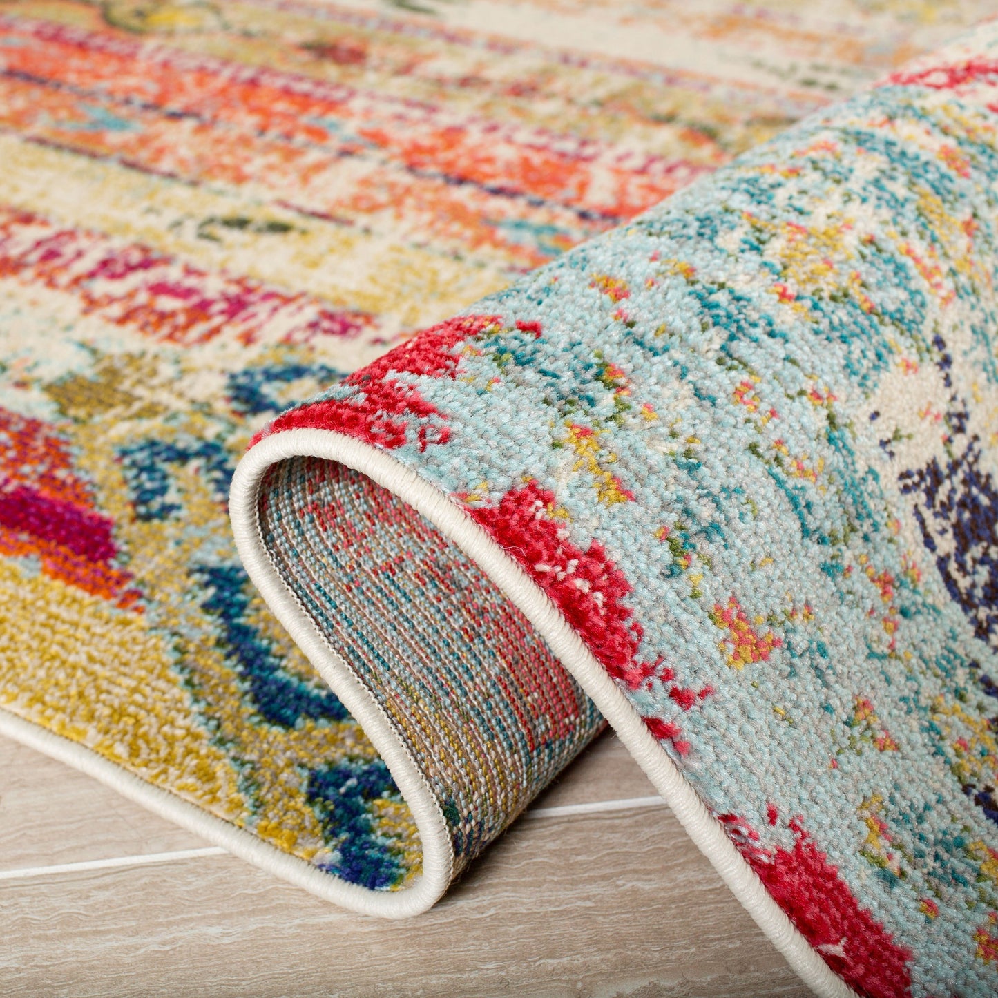 SAFAVIEH, Madison Sonya Abstract Boho Distressed Rug