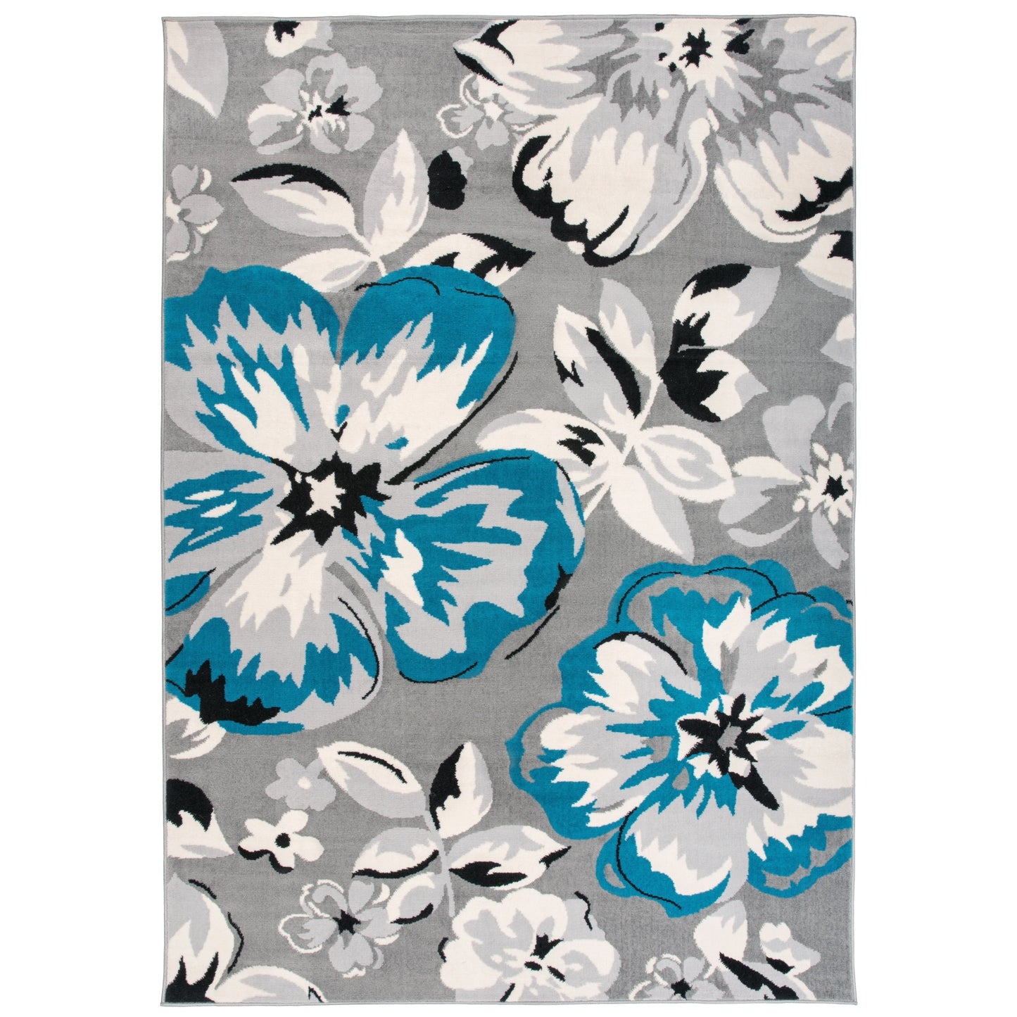 World Rug Gallery Modern Floral Design Area Rug