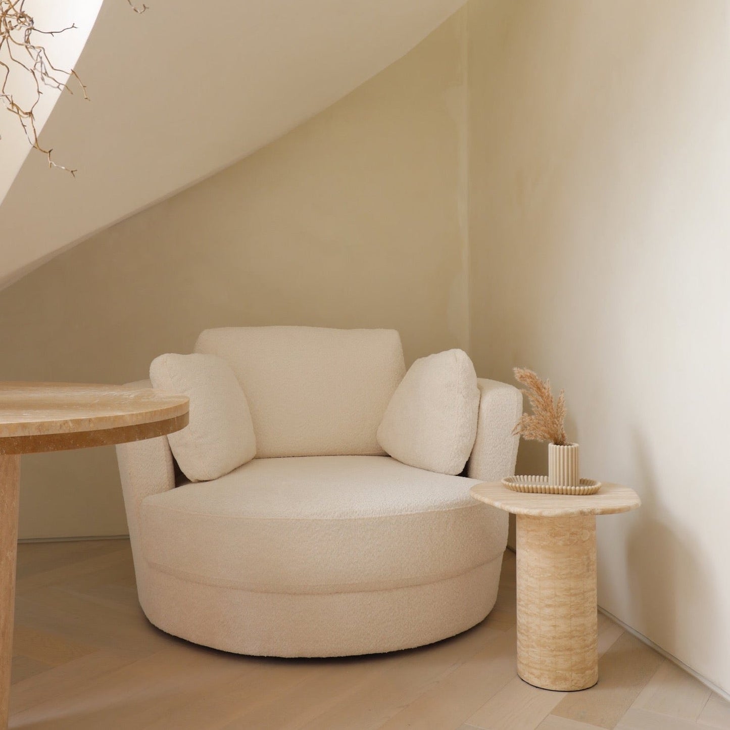 Fauteuil pivotant - Boucle Arctic