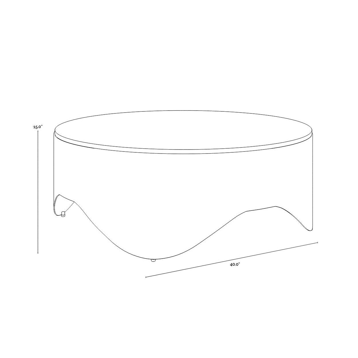 Table basse Sunpan Guinevere