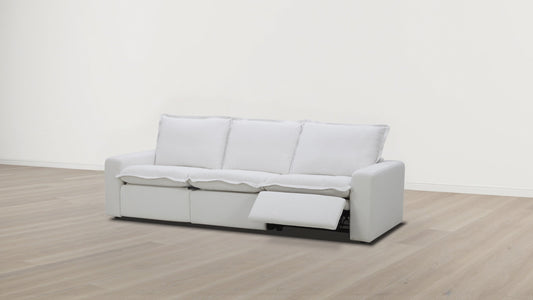 Canapé inclinable électrique - Dewi Vanille