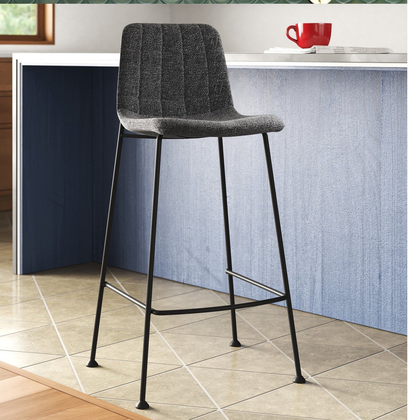 Tabouret de bar Elma de style européen - Lot de 2