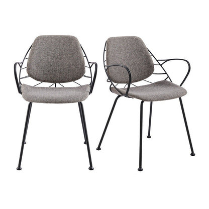 Fauteuil Linnea de style européen - Lot de 2