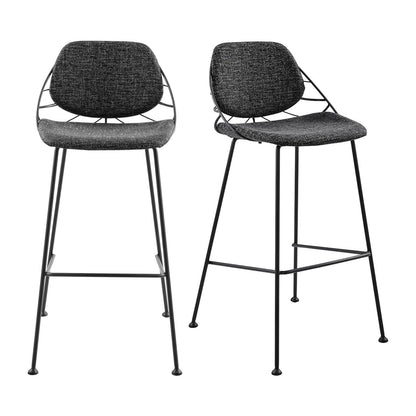 Tabouret de bar Linnea de style européen - Lot de 2