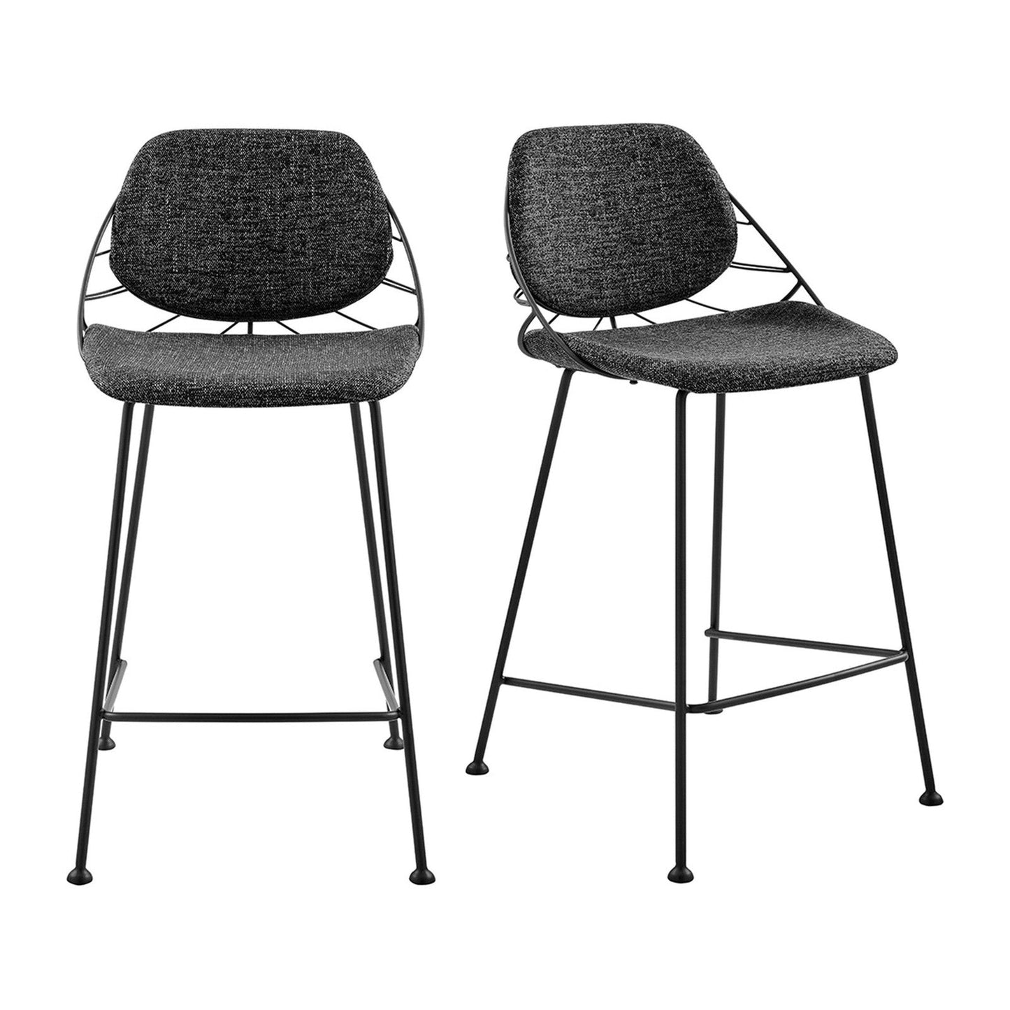 Tabouret de bar Linnea de style européen - Lot de 2