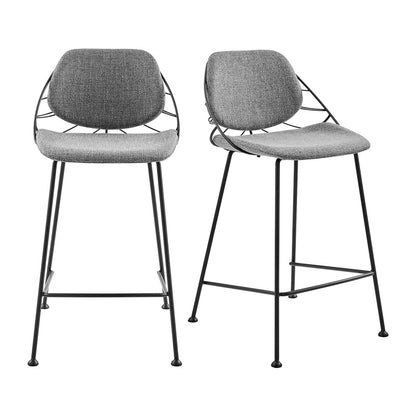 Tabouret de bar Linnea de style européen - Lot de 2