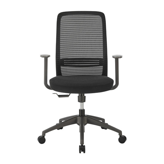 Chaise de bureau à dossier moyen Kasper de style européen