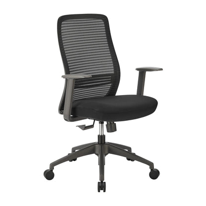 Chaise de bureau à dossier moyen Kasper de style européen