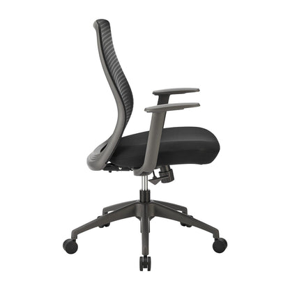 Chaise de bureau à dossier moyen Kasper de style européen