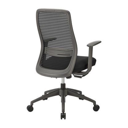 Chaise de bureau à dossier moyen Kasper de style européen