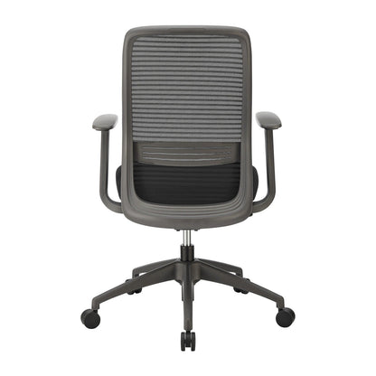 Chaise de bureau à dossier moyen Kasper de style européen