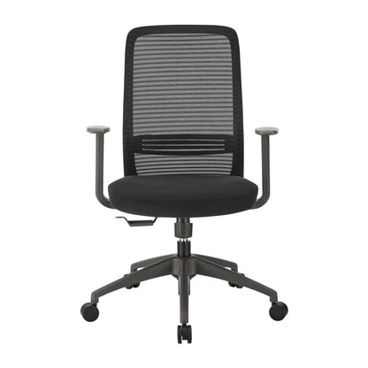 Chaise de bureau à dossier moyen Kasper de style européen