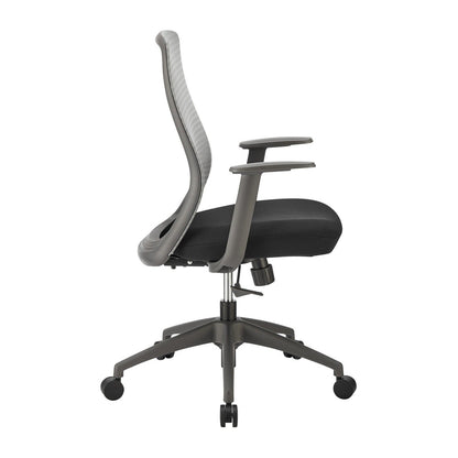 Chaise de bureau à dossier moyen Kasper de style européen