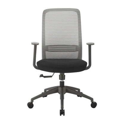 Chaise de bureau à dossier moyen Kasper de style européen