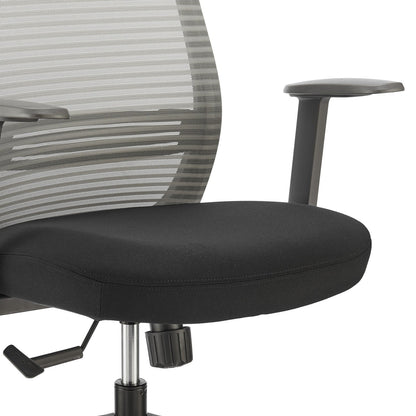 Chaise de bureau à dossier moyen Kasper de style européen