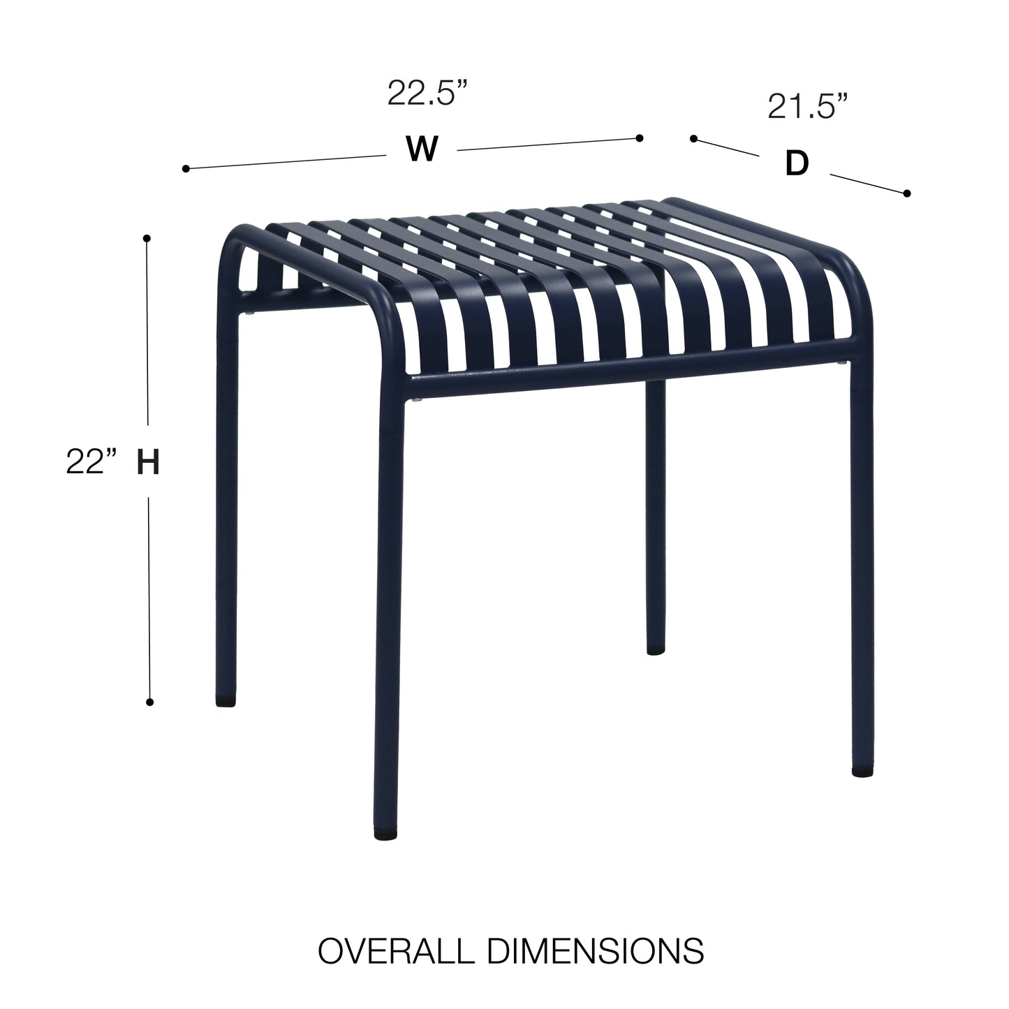 Table d'appoint d'extérieur de style européen Enid 22