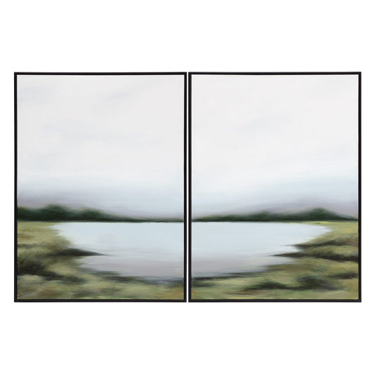 Cadre flottant noir Sunpan Lakeside Views - Lot de 2