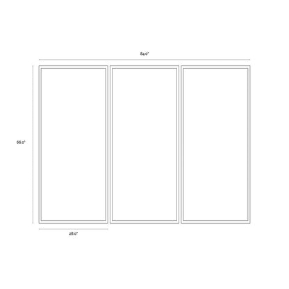 Cadre flottant noir Sunpan Radical Interpretation - Lot de 3