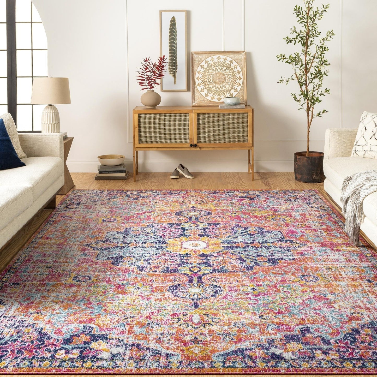 Tapis bohème vintage Caressa de Livabliss