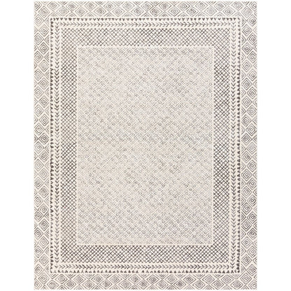 Tapis Livabliss Tiffany Grey à bordure bohème