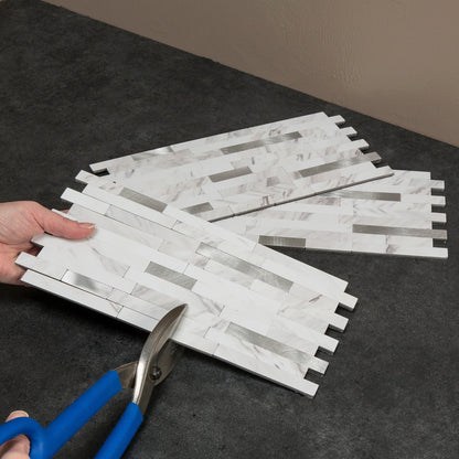 Carrelage mural adhésif Aspect Collage