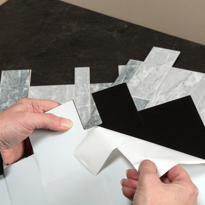 Carrelage mural adhésif Aspect Collage