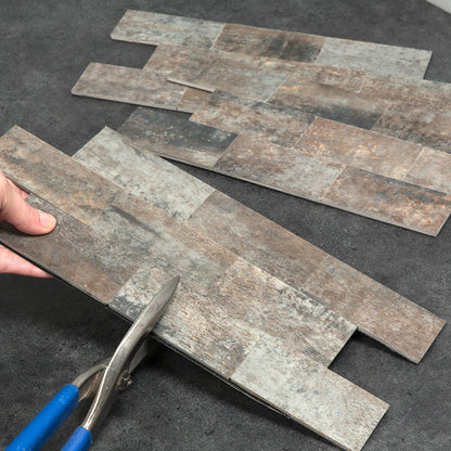 Carrelage mural adhésif Aspect Collage