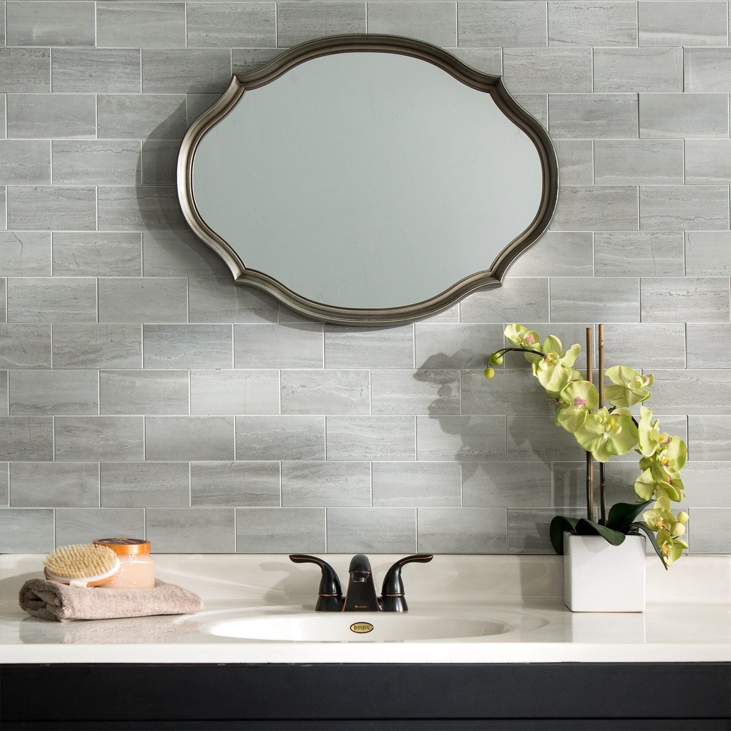 Carrelage mural adhésif Aspect Collage