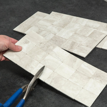 Carrelage mural adhésif Aspect Collage