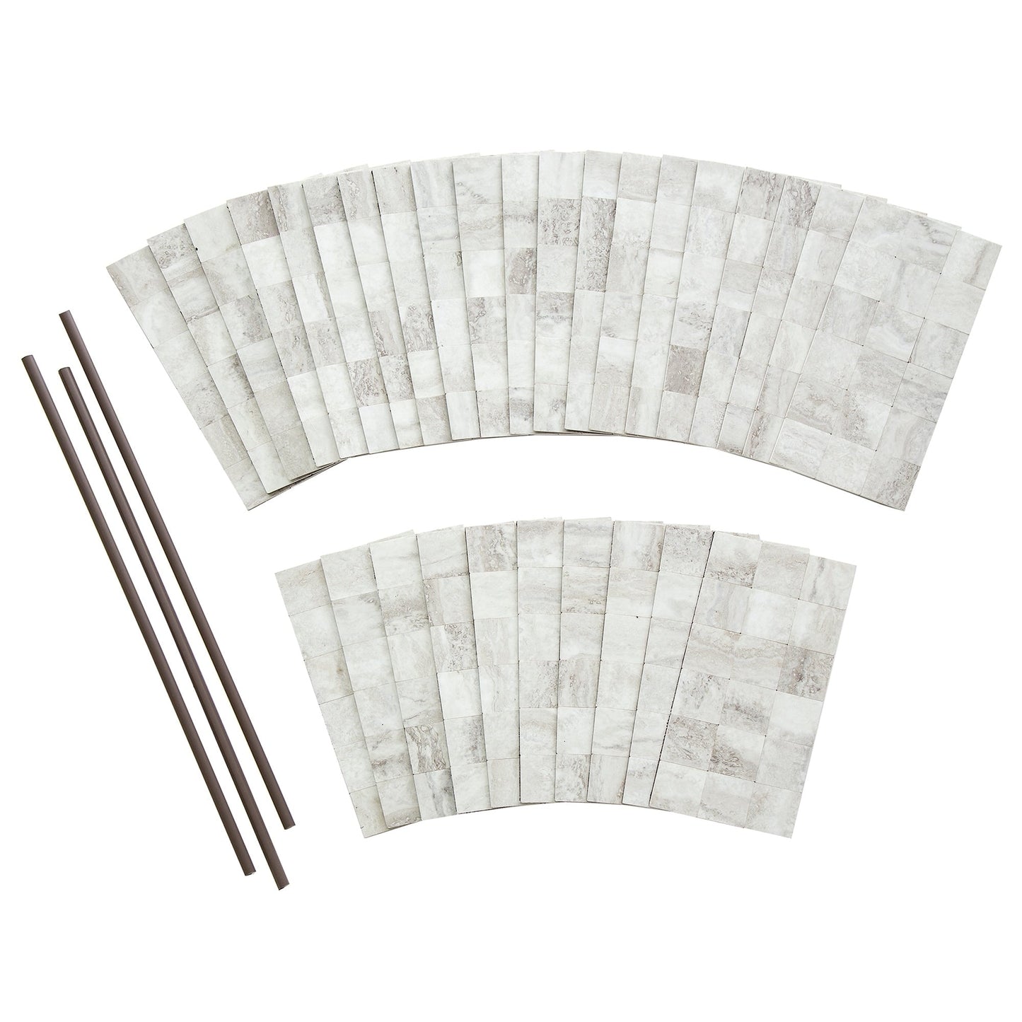 Carrelage mural adhésif Aspect Collage