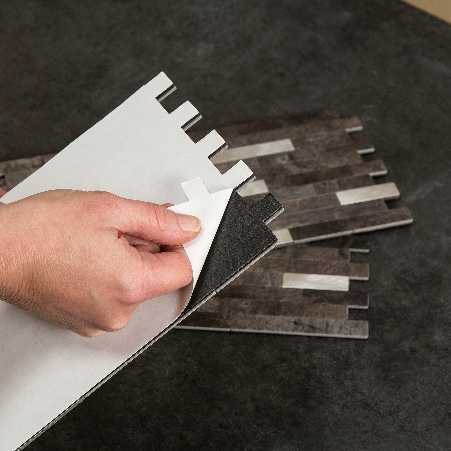 Carrelage mural adhésif Aspect Collage