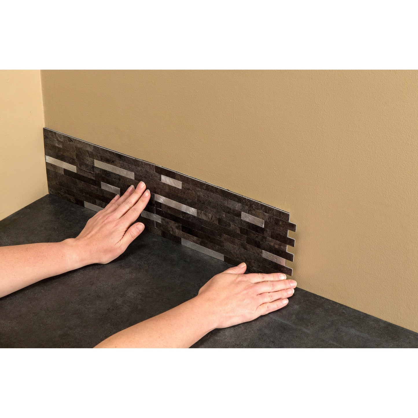 Carrelage mural adhésif Aspect Collage