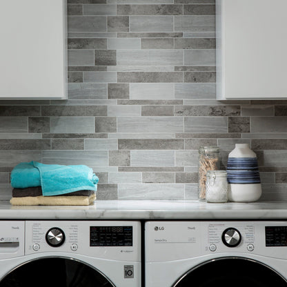 Carrelage mural adhésif Aspect Collage