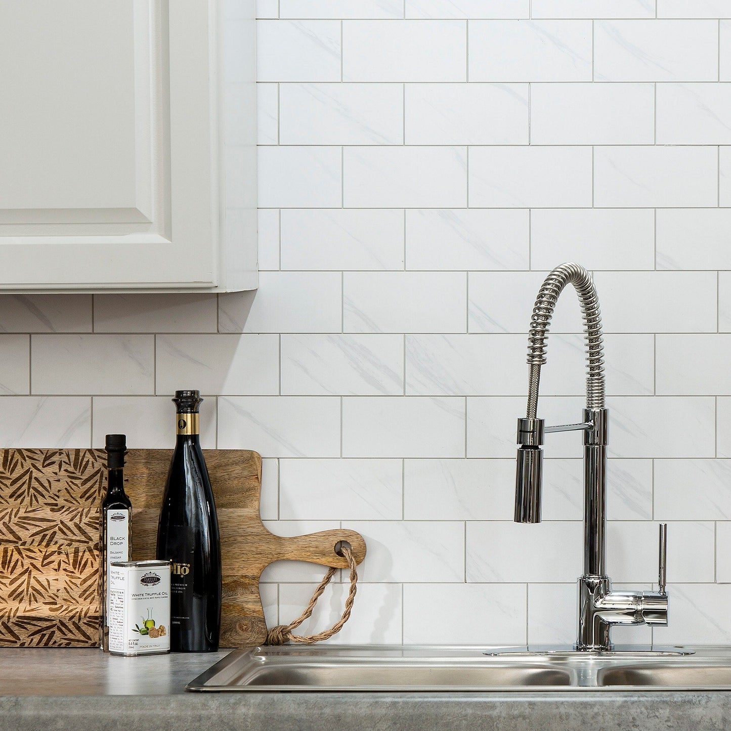 Carrelage mural adhésif Aspect Collage