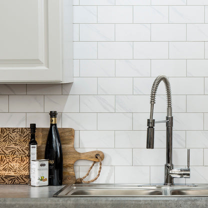 Carrelage mural adhésif Aspect Collage