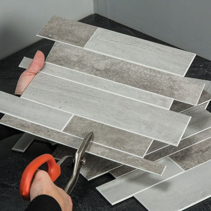 Carrelage mural adhésif Aspect Collage