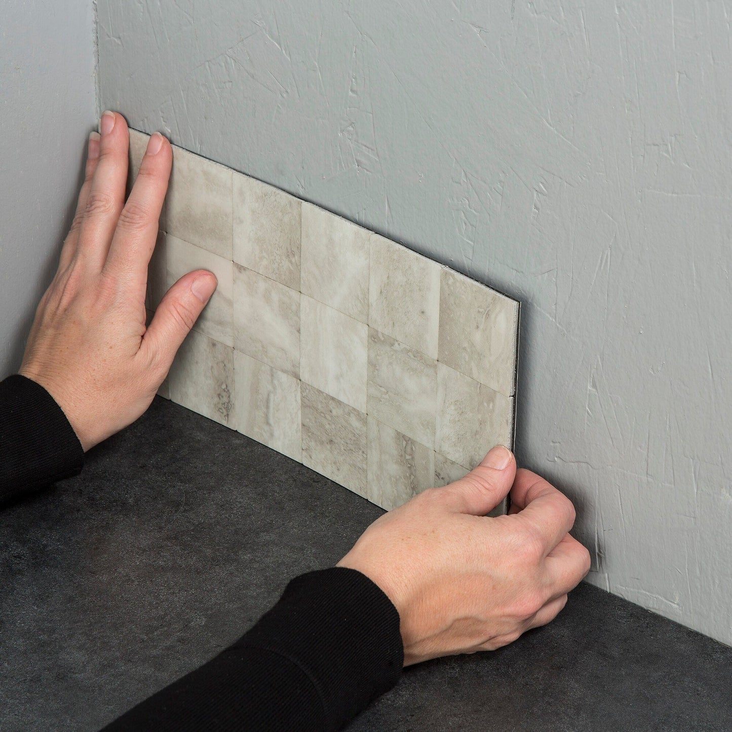 Carrelage mural adhésif Aspect Collage