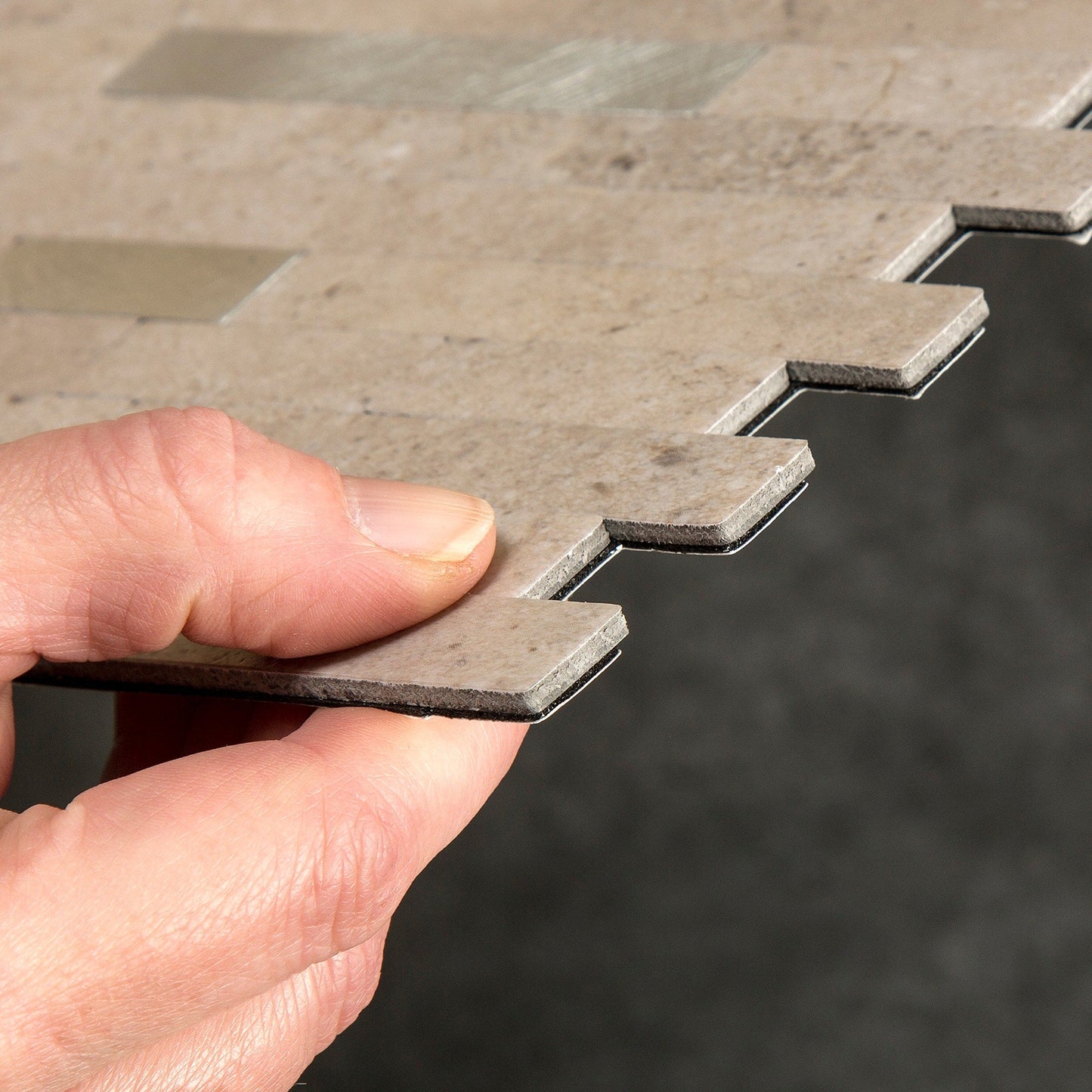 Carrelage mural adhésif Aspect Collage