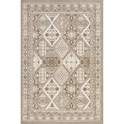 Tapis carrelé traditionnel Nuloom Becca
