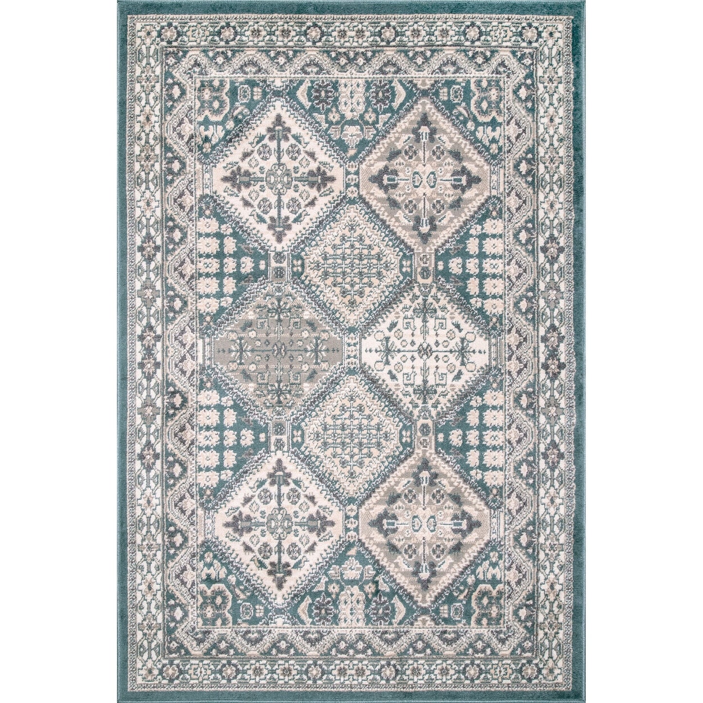 Tapis carrelé traditionnel Nuloom Becca