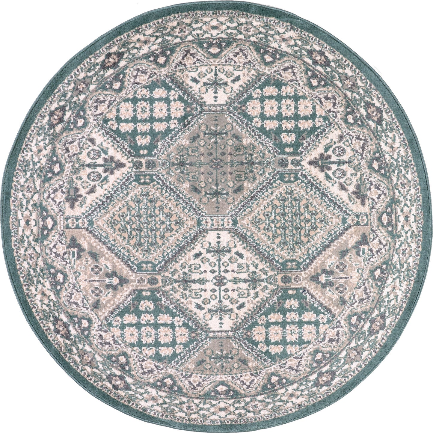 Tapis carrelé traditionnel Nuloom Becca