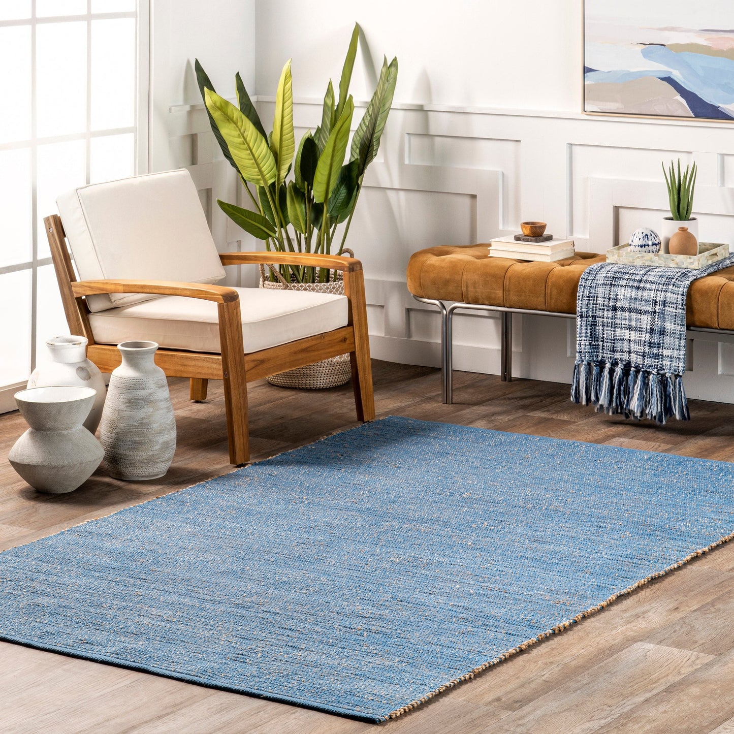 Tapis Nuloom Jacky Classic en mélange de jute