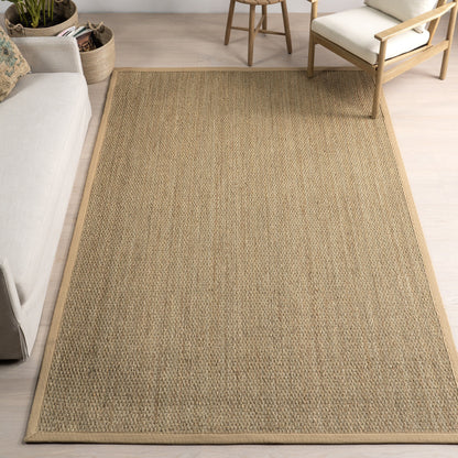 Tapis Nuloom Kiana Casual avec bordure en jonc de mer