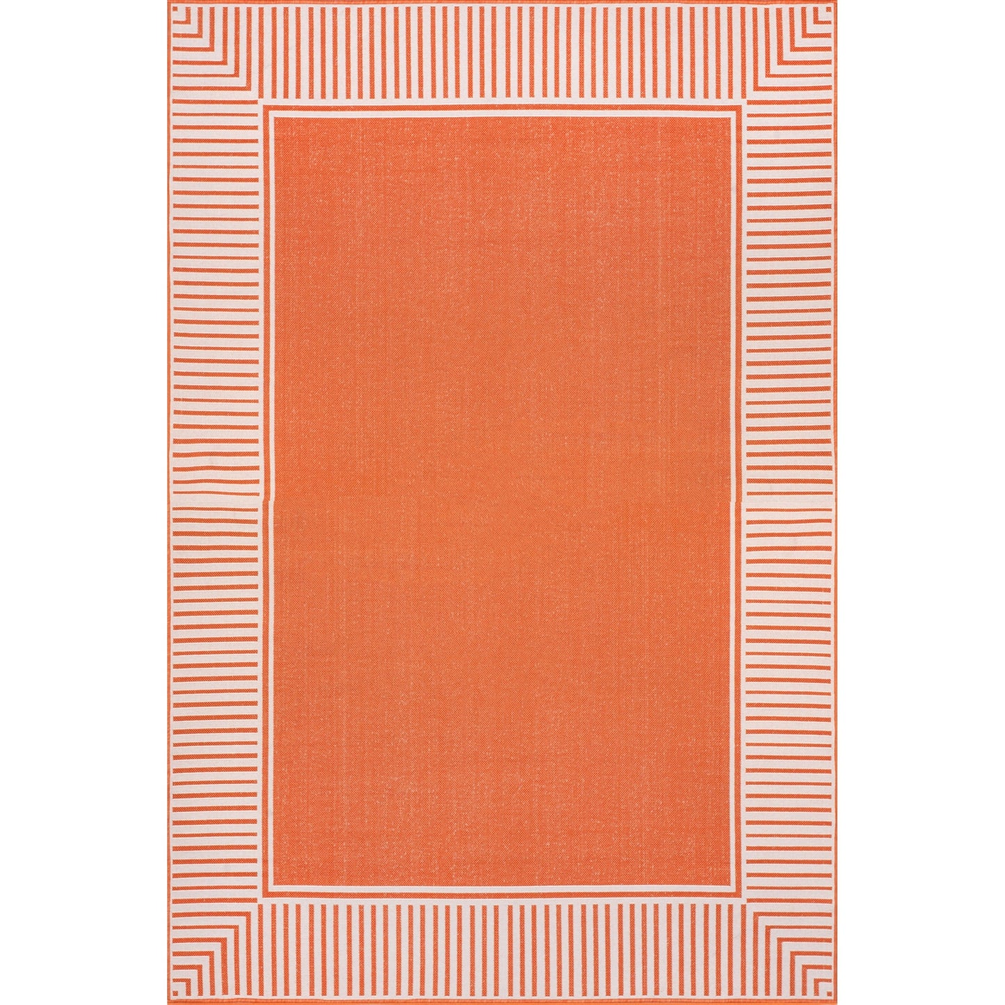 Tapis d'intérieur/extérieur classique à bordures Nuloom Leah