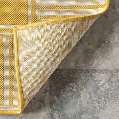 Tapis d'intérieur/extérieur classique à bordures Nuloom Leah