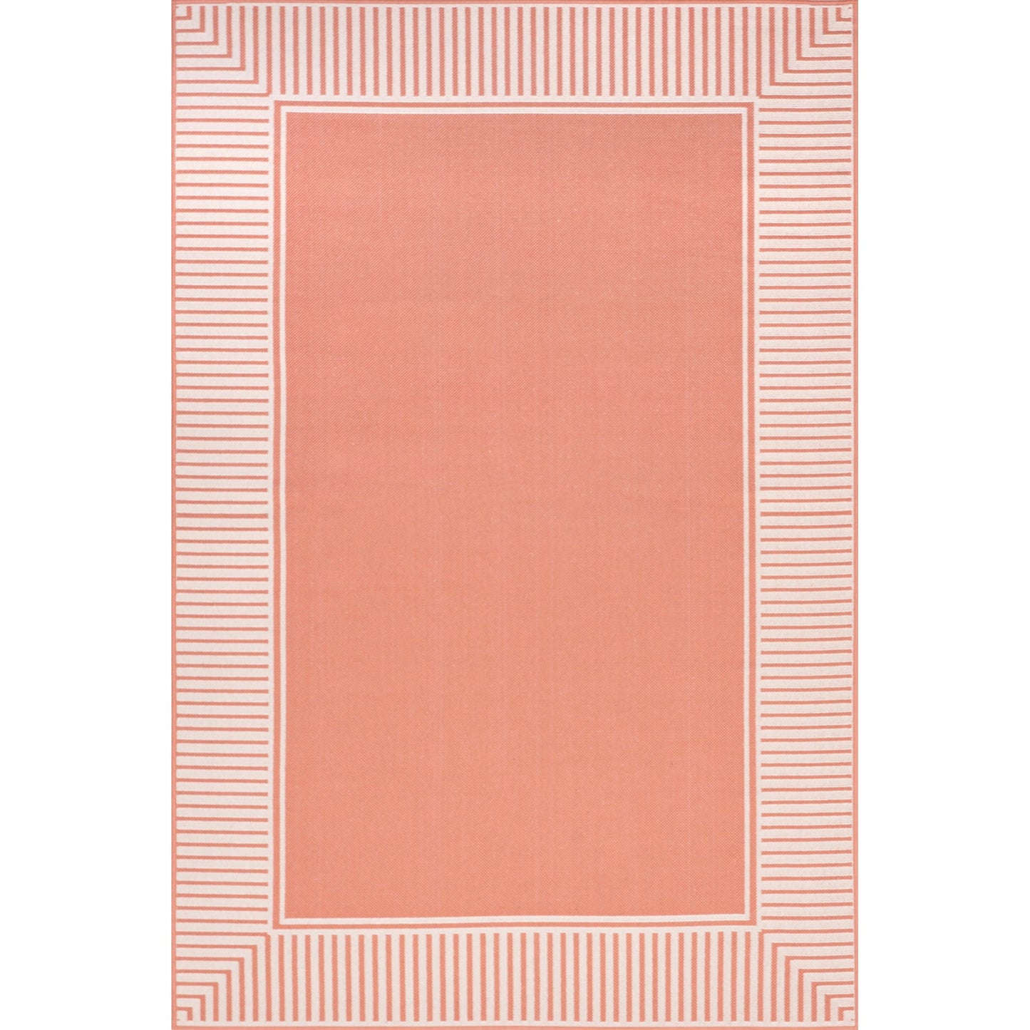 Tapis d'intérieur/extérieur classique à bordures Nuloom Leah