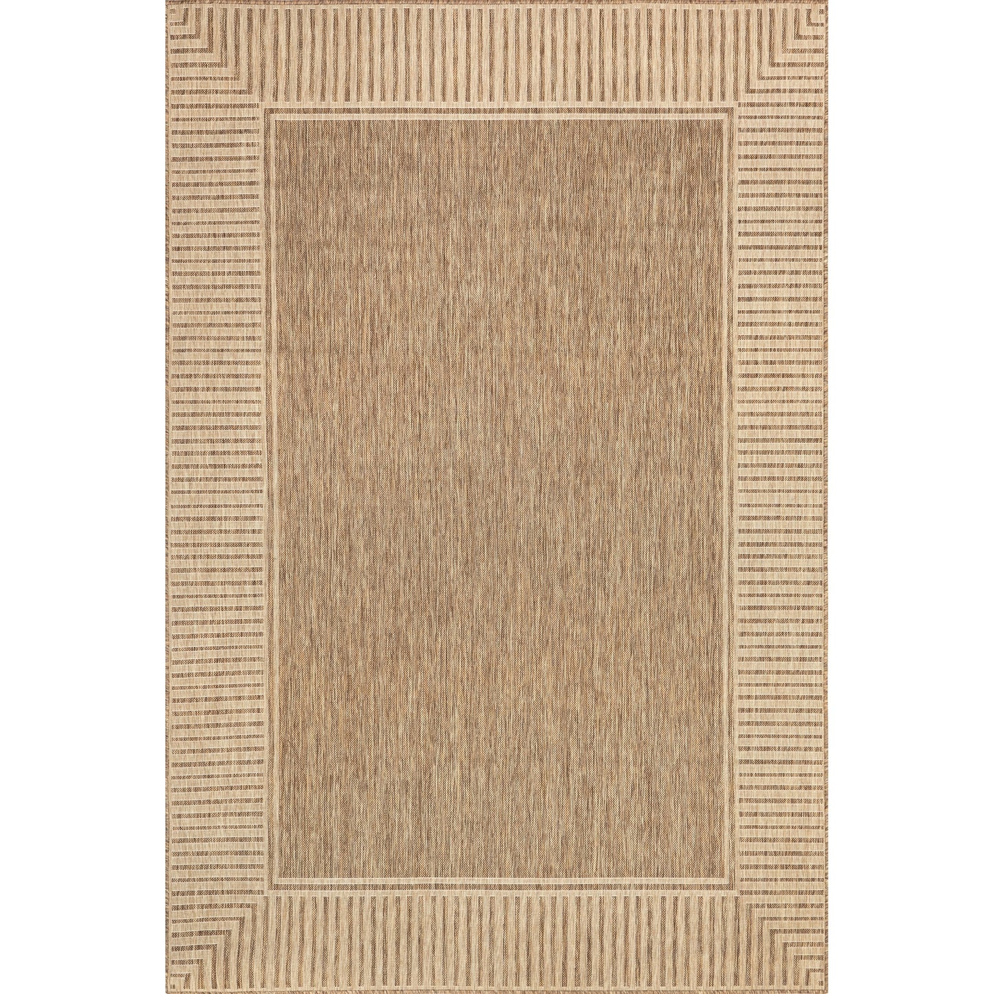 Tapis d'intérieur/extérieur classique à bordures Nuloom Leah