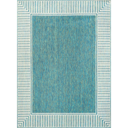 Tapis d'intérieur/extérieur classique à bordures Nuloom Leah