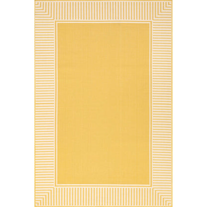 Tapis d'intérieur/extérieur classique à bordures Nuloom Leah